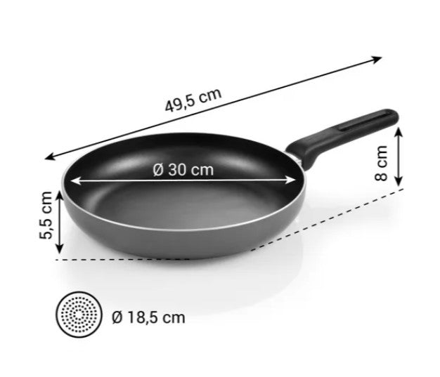 BRAVA PANNA D30CM, INDUKCIJAI