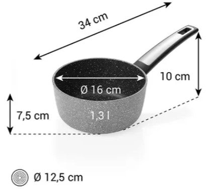 I-PREMIUM STONE MĒRCES KATLIŅŠ 16CM, 1.3L, INDUKCIJAI