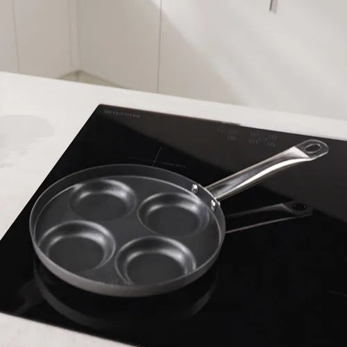 GRANDCHEF+ PANNKOOGIPANN D24CM, 4 JAGU, ALUMIINIUM, INDUKTSIOONILE