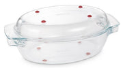 GRANDCHEF CEPAMTRAUKS AR VĀKU 35x21CM, OVĀLS, STIKLA