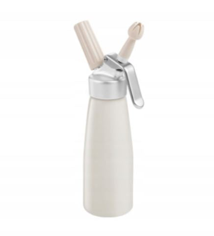 DELICIA PUTUKRĒJUMA DOZATORS AR 3 DEKORĒŠANAS UZGAĻIEM, 500ML, ALUMĪNIJS, PVC, SILIKONS