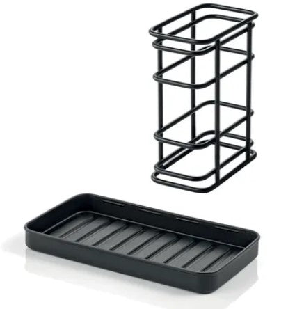 ONLINE VIRTUVES UZKOPŠANAS LĪDZEKĻU UZGLABĀŠANAS STATĪVS, 20X11CM, METĀLS, PVC