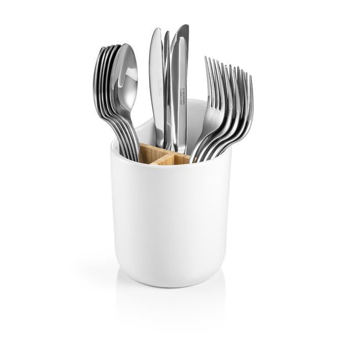 ONLINE GALDA PIEDERUMU TURĒTĀJS D11CM, H15CM, BALTS, KERAMIKA