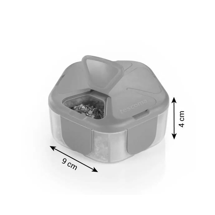 GARŠVIELU TRAUCIŅŠ-KONTEINERS AR 5 NODALĪJUMIEM, PLASTMASA