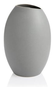FANCY HOME VĀZE H23CM, PELĒKA, KERAMIKAS