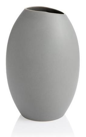 FANCY HOME VĀZE H23CM, PELĒKA, KERAMIKAS