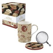 KIMONO KRŪZE 350ML, AR SIETIŅU UN VĀCIŅU, PORCELĀNS, DĀVANU KASTĒ