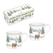 WHITE FOREST KRŪZES 300ML, KOMPL.2GAB, PORCELĀNS, DĀVANU KASTĒ