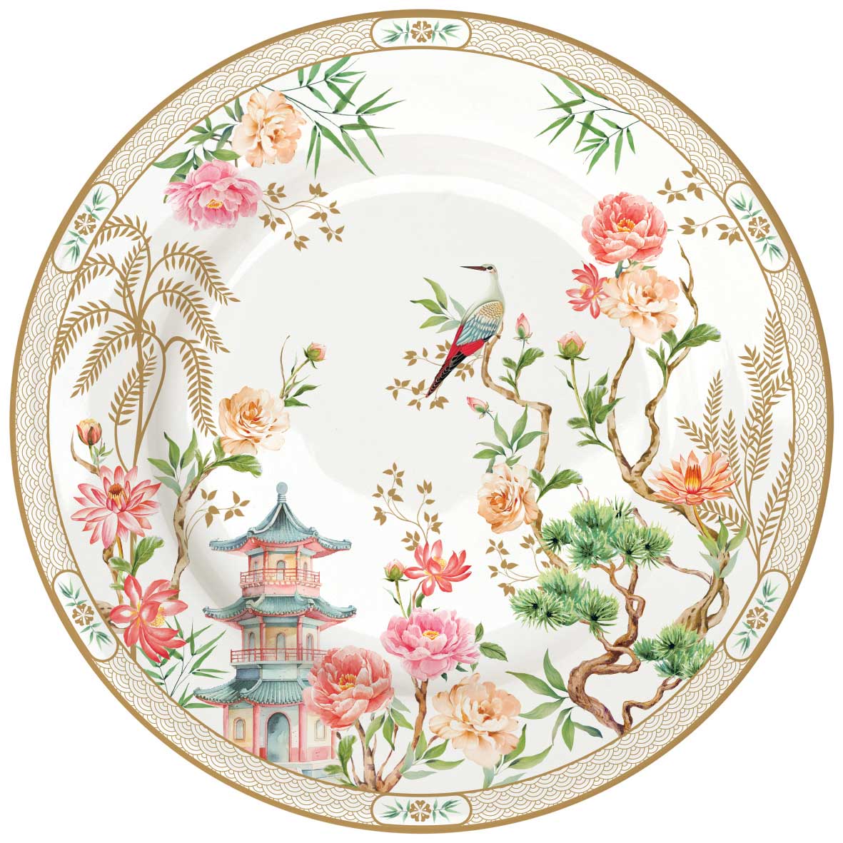 JARDINS D'ORIENT ŠĶĪVIS D19CM, PORCELĀNS