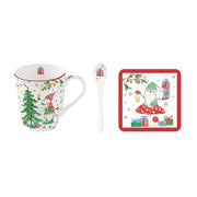 READY FOR CHRISTMAS KOMPL. KRŪZE 350ML AR KAROTI UN PALIKTNI, PORCELĀNS/KORĶIS, DĀVANU KASTĒ