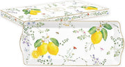 FLEURS ET CITRONS ŠĶĪVIS SERVĒŠANAI 35X15CM, PORCELĀNS