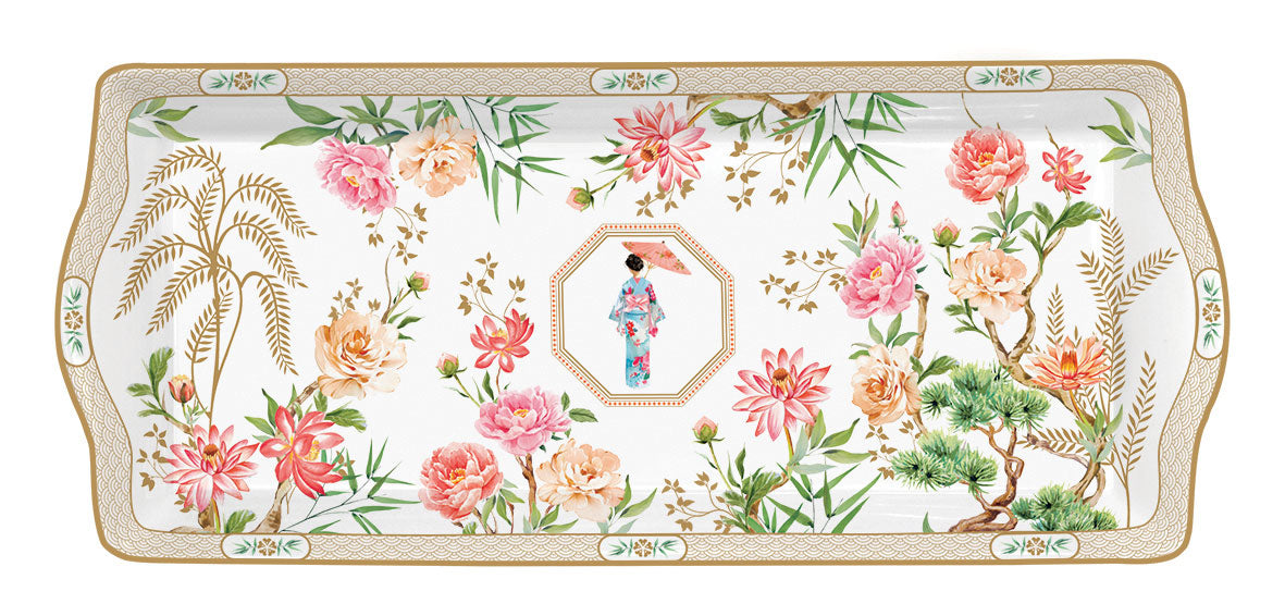 JARDINS D'ORIENT SERVĒŠANAS ŠĶĪVIS 35x15CM, PORCELĀNS, DĀVANU KASTĒ