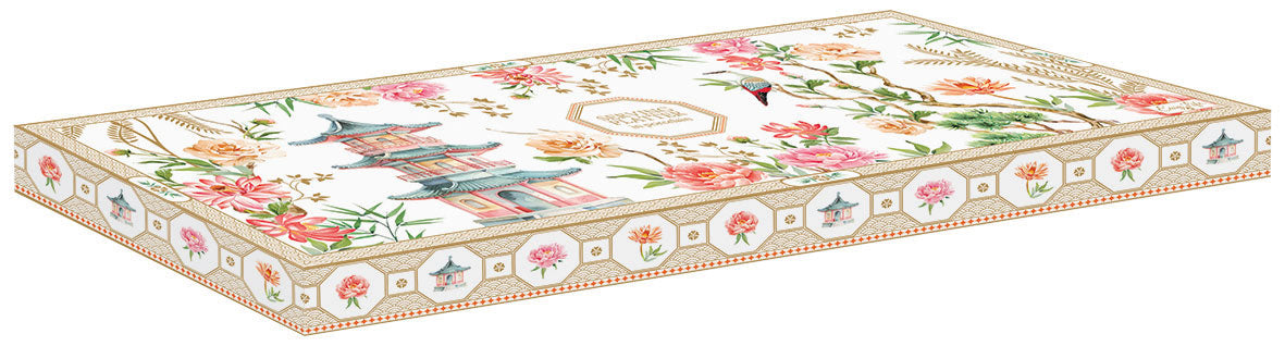 JARDINS D'ORIENT SERVĒŠANAS ŠĶĪVIS 35x15CM, PORCELĀNS, DĀVANU KASTĒ