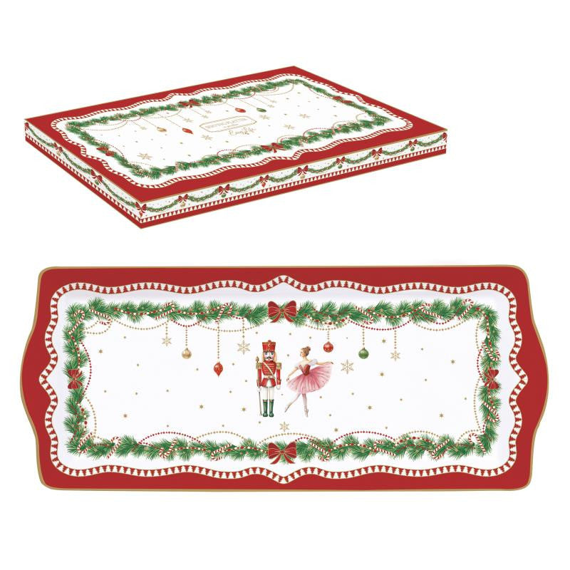 MAGIE DE NOEL STERVĒJAMAIS ŠĶĪVIS 35X15CM, PORCELĀNS