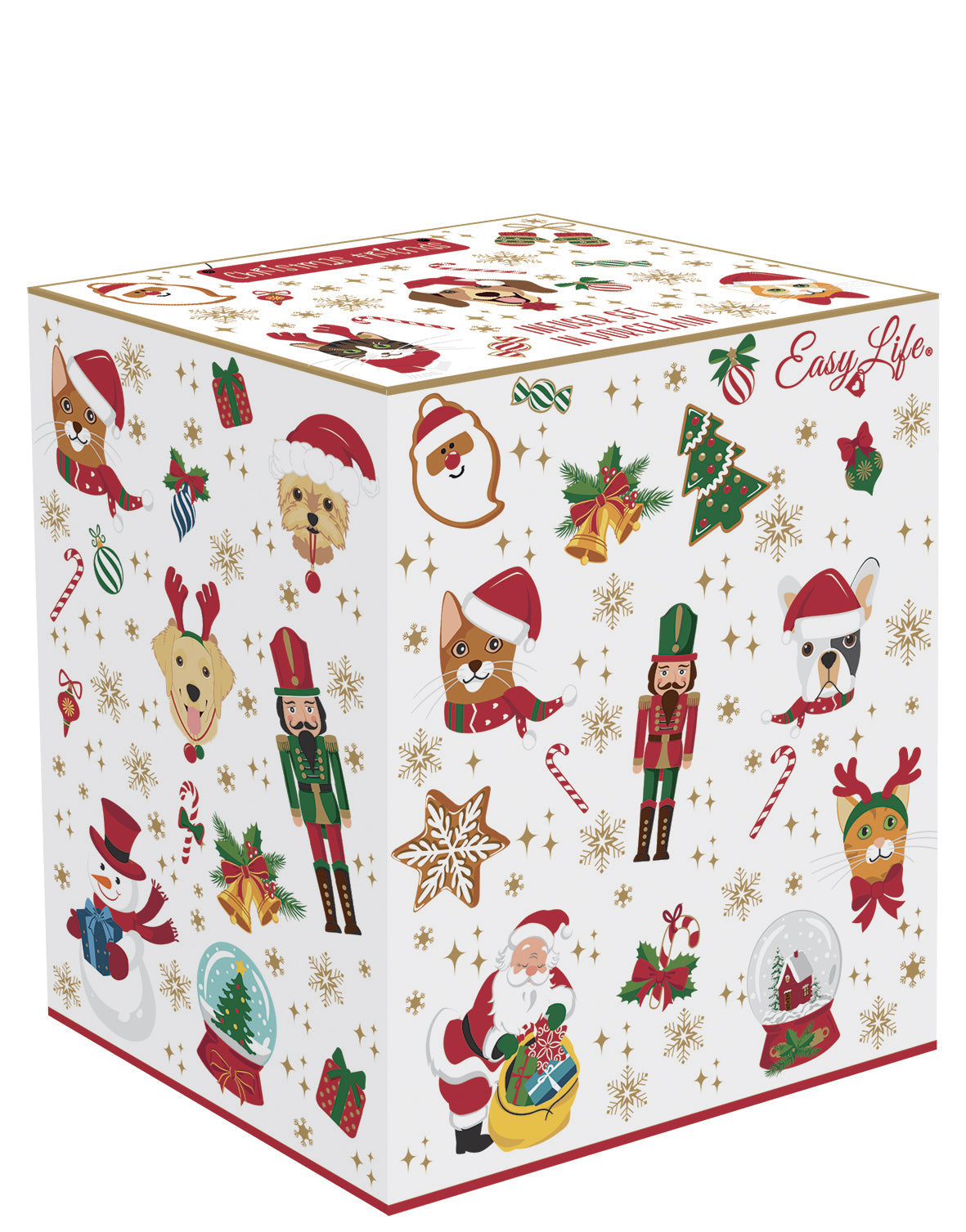 CHRISTMAS FRIENDS KRŪZE AR VĀKU UN SIETIŅU 370ML, PORCELĀNS