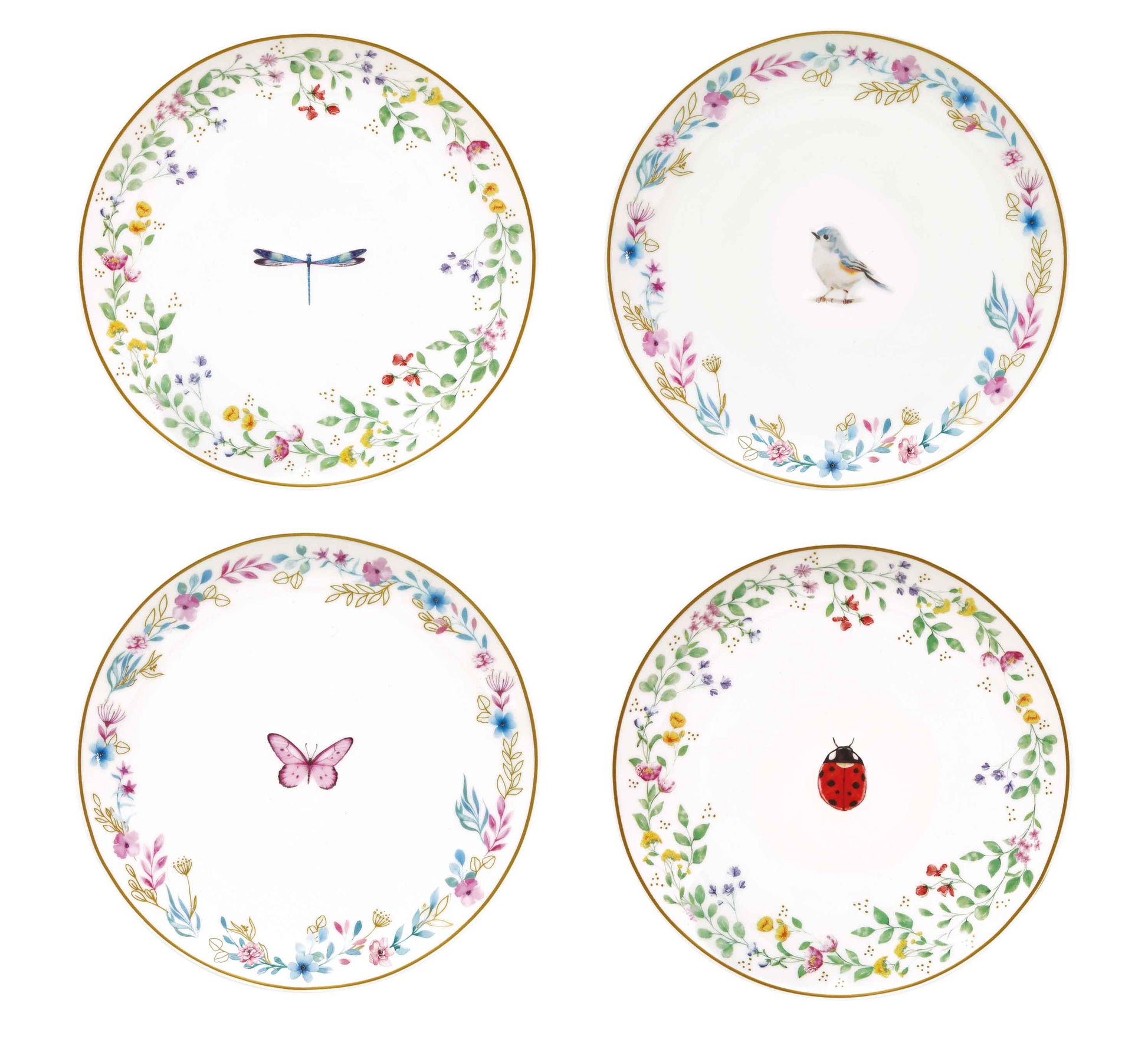 FANCY GARDEN ŠĶĪVJI D16CM KOMPL. 2GAB, PORCELĀNS, DĀVANU KASTĒ