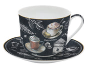 BARISTA TASE AR APAKŠTASI 400ML, PORCELĀNS