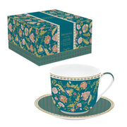 MAGIE D'ORIENT GREEN TASE 400ML AR APAKŠTASI, PORCELĀNS, DĀVANU KASTĒ