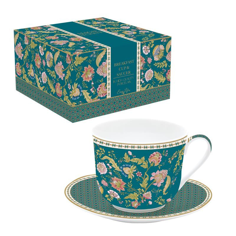 MAGIE D'ORIENT GREEN TASE 400ML AR APAKŠTASI, PORCELĀNS, DĀVANU KASTĒ