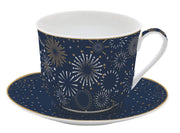 MIDNIGHT BROKASTU TASE 400ML AR APAKŠTASI, PORCELĀNS, DĀVANU KASTĒ