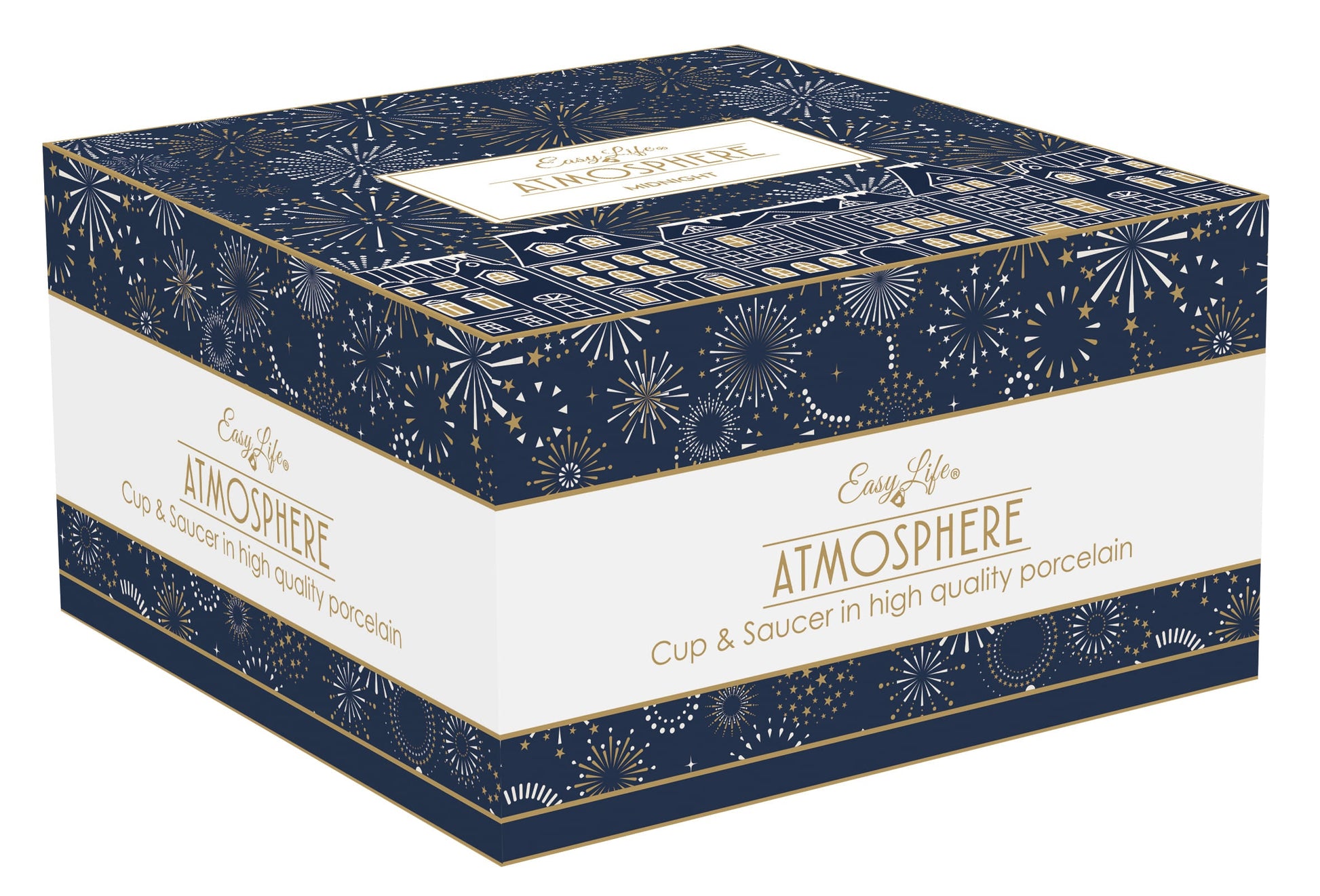 MIDNIGHT BROKASTU TASE 400ML AR APAKŠTASI, PORCELĀNS, DĀVANU KASTĒ