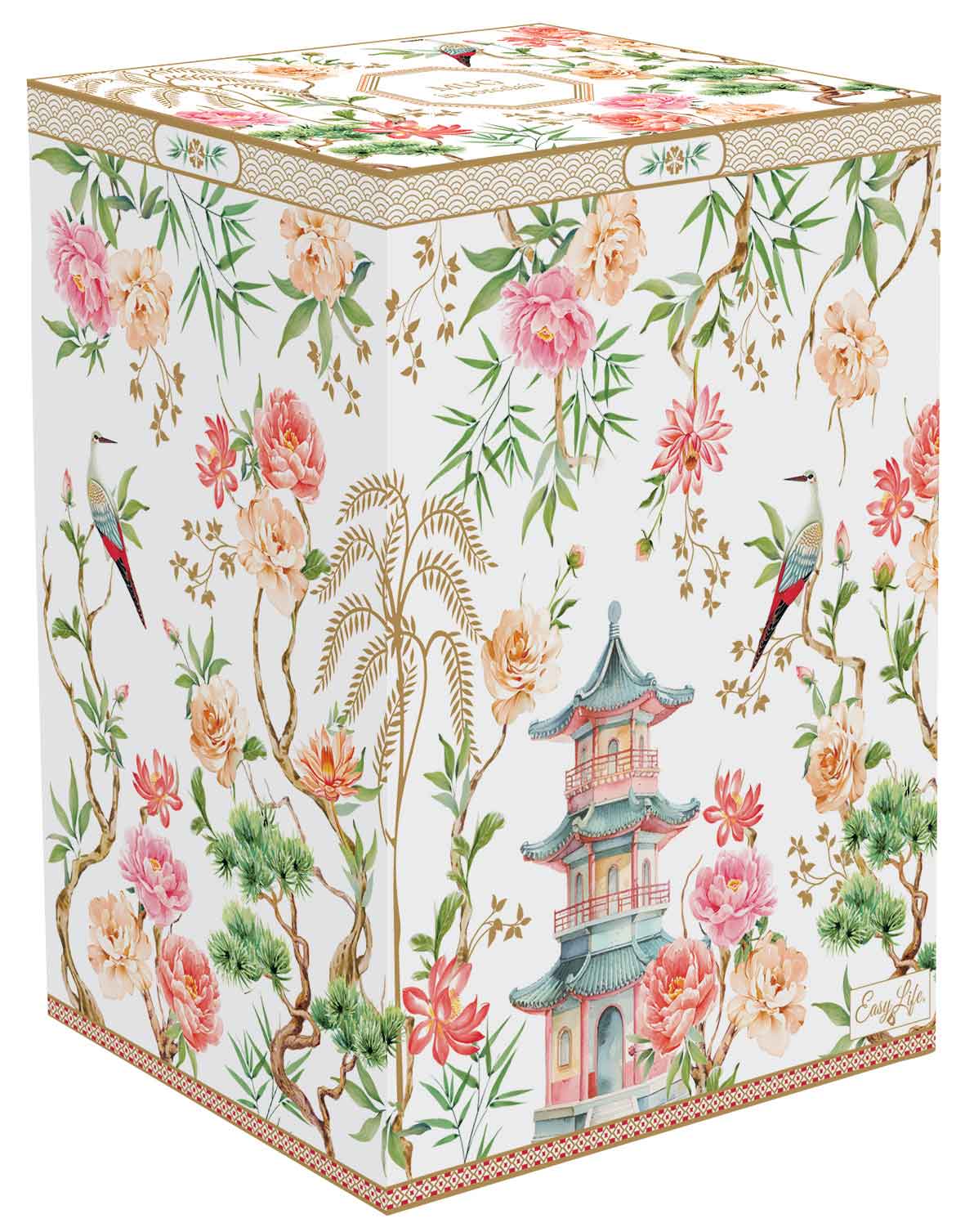 JARDINS D'ORIENT KRŪZE 600ML, SARKANA, PORCELĀNS, DĀVANU KASTĒ