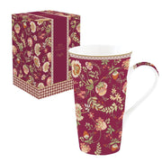 MAGIE D'ORIENT BURGUNDI KRŪZE 600ML, PORCELĀNS, DĀVANU KASTĒ