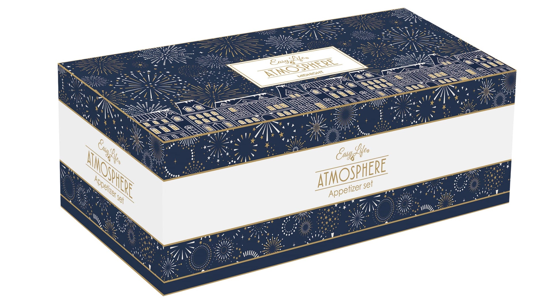 MIDNIGHT UZKODU TRAUCIŅU KOMPL. 4 GAB, PALIKTNIS 29x13CM, PORCELĀNS/BAMBUSS, DĀVANU KASTĒ