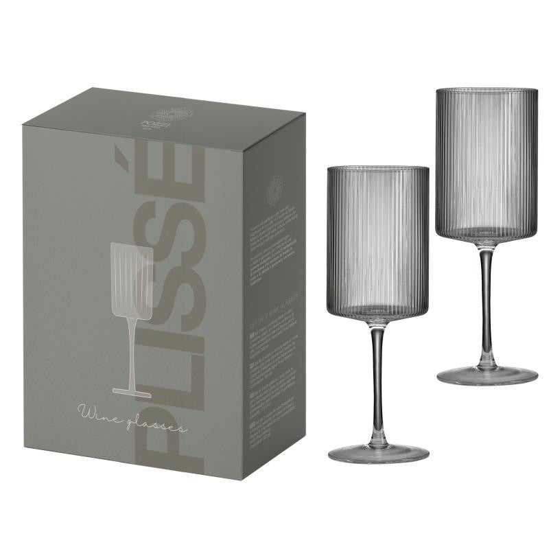 MODERN CLASSIC VĪNA GLĀZES 520ML, KOMPL. 2GAB., UZ KĀJIŅAS, PELĒKAS, STIKLS