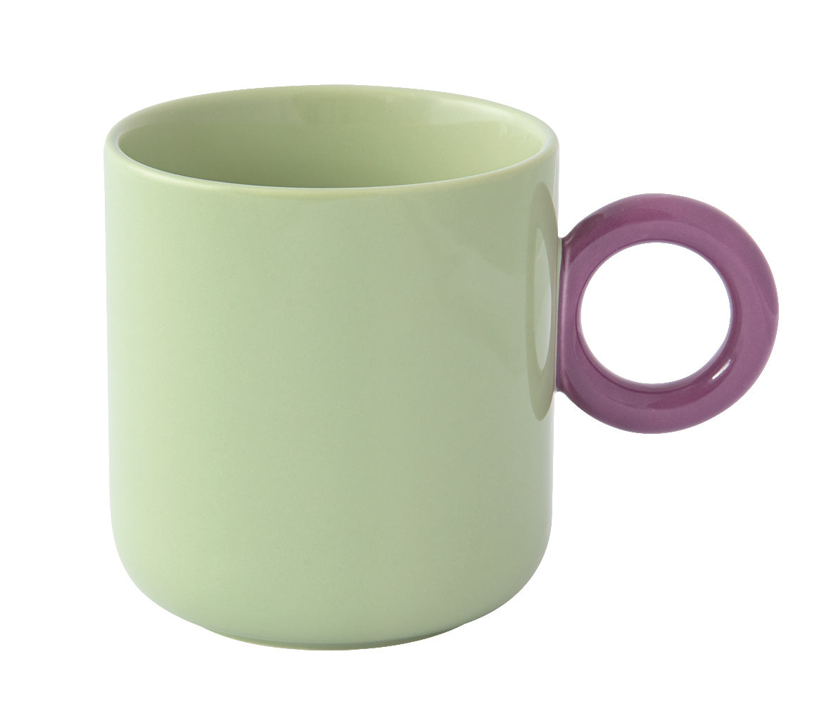 CREATIVE COLOURED KRŪZE 350ML, ZAĻA, PORCELĀNS
