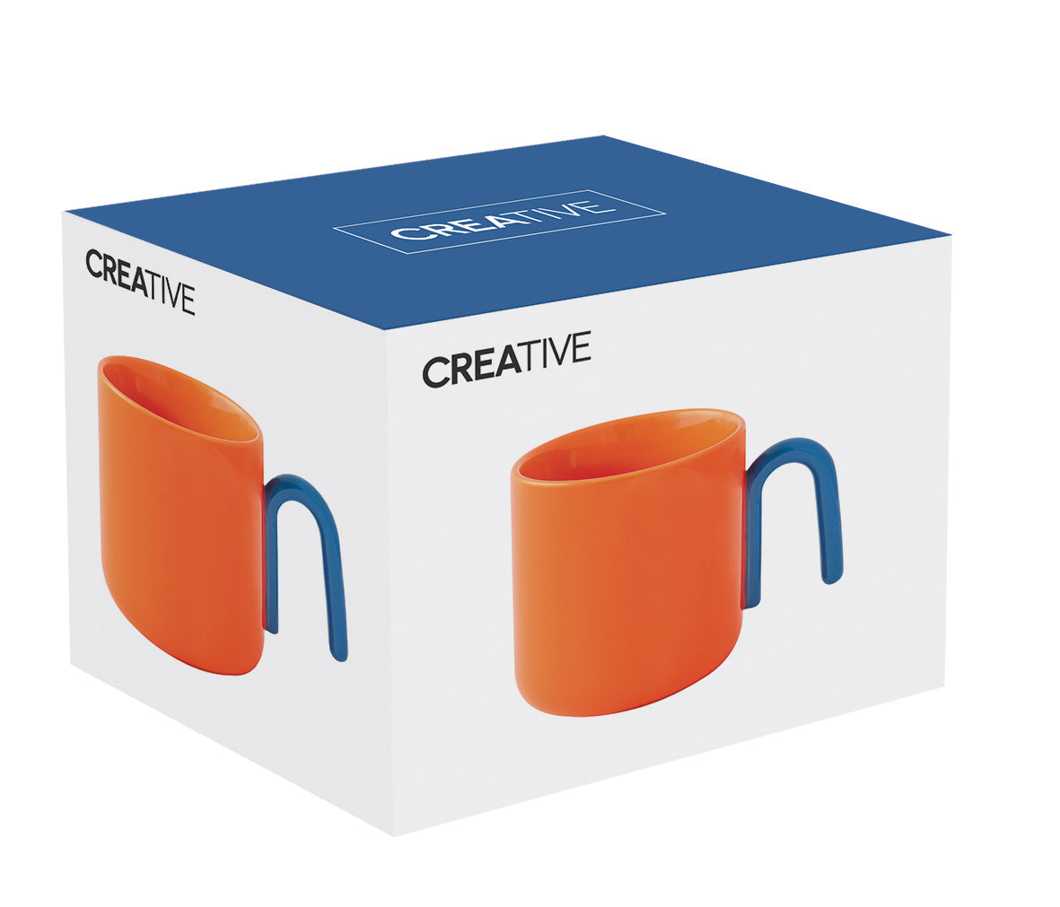 CREATIVE COLOURED KRŪZE 350ML, ORANŽA, PORCELĀNS