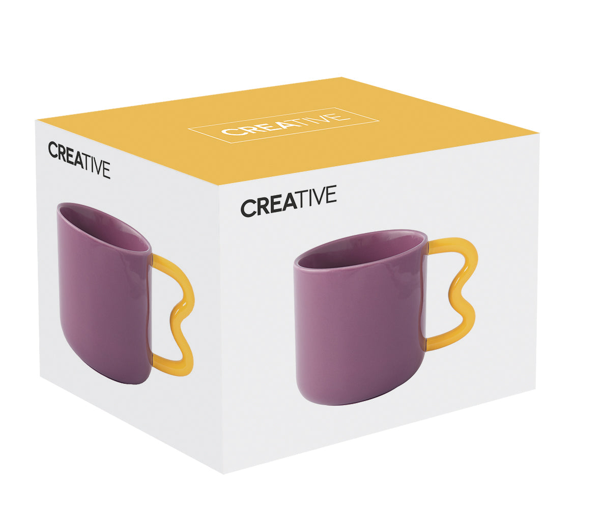CREATIVE COLOURED KRŪZE 350ML, VIOLETA, PORCELĀNS