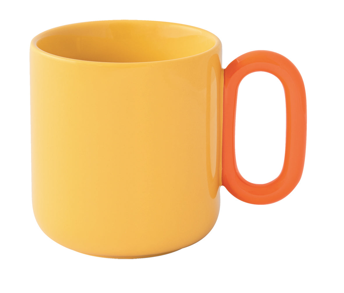 CREATIVE COLOURED KRŪZE 350ML, DZELTENA, PORCELĀNS