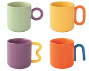 CREATIVE COLOURED KRŪZES 350ML, KOMPL. 4GAB, KRĀSAINAS, PORCELĀNS