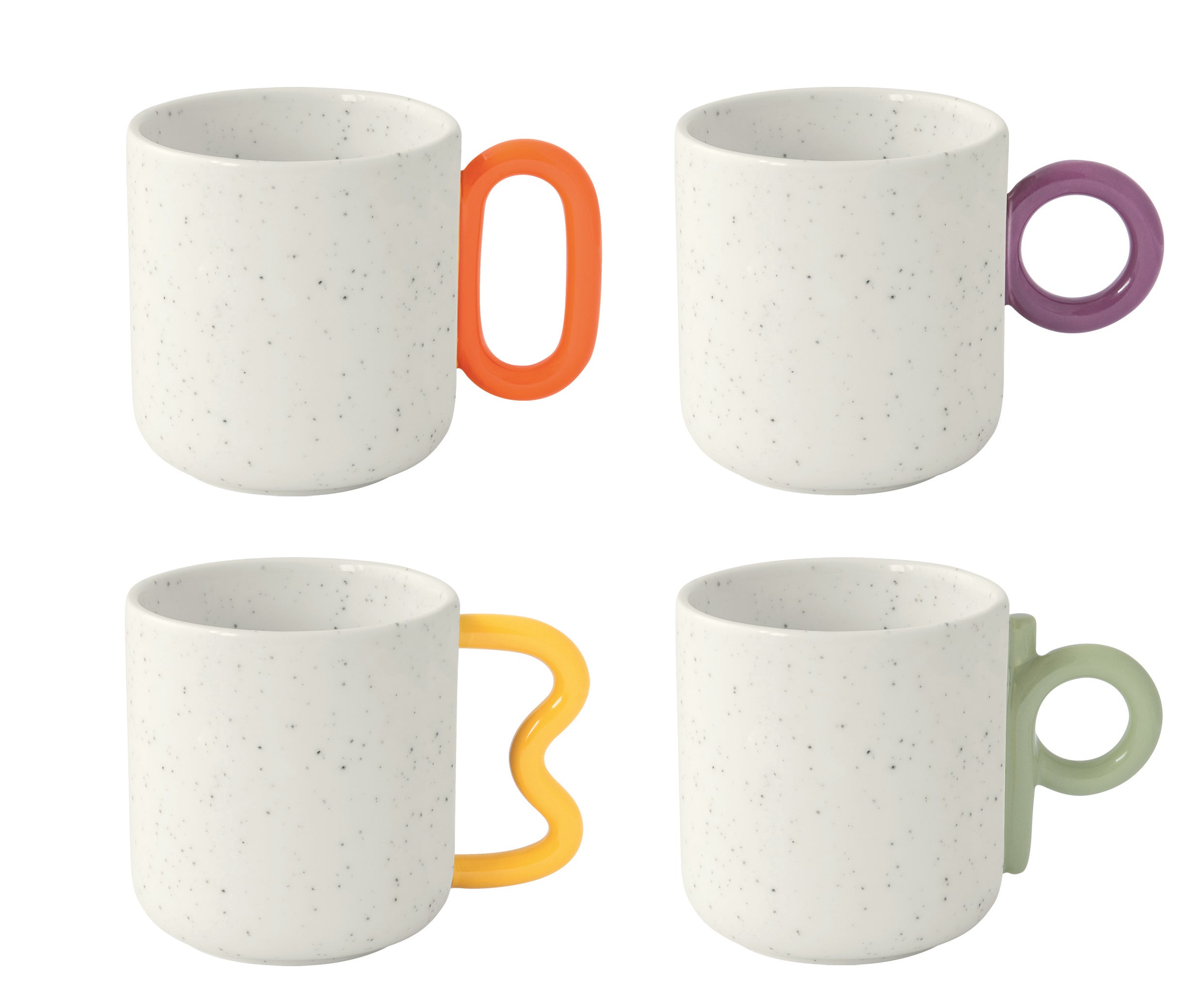 CREATIVE WHITE KRŪZES 350ML, KOMPL. 4GAB, KRĀSAINAS, PORCELĀNS
