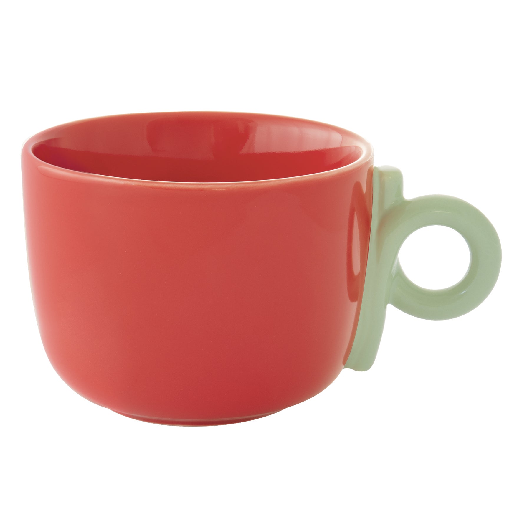 CREATIVE COLOURED KRŪZE 400ML, SARKANA, PORCELĀNS