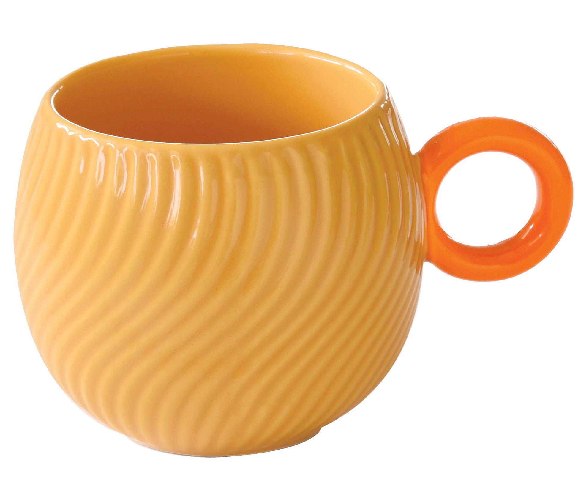 WAVES ORANGE KRŪZE 350ML, ORANŽA, PORCELĀNS, DĀVANU KASTĒ