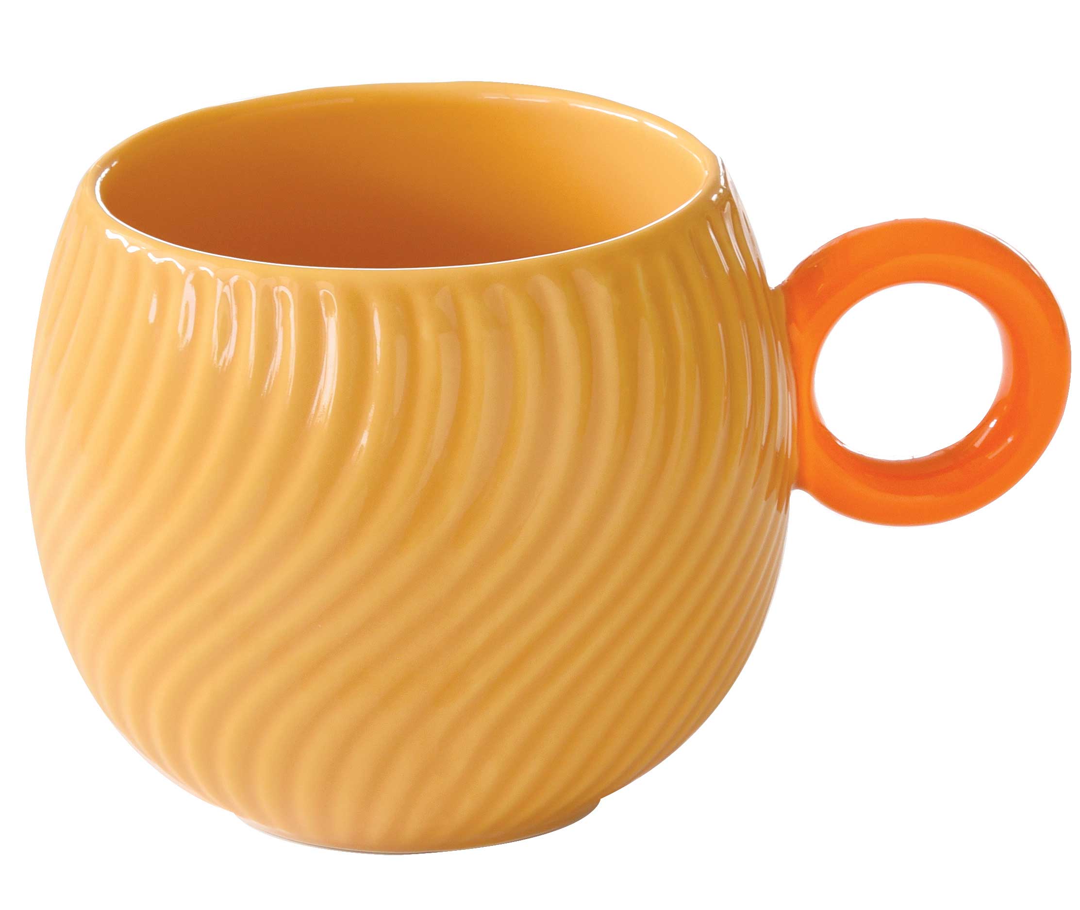 WAVES ORANGE KRŪZE 350ML, ORANŽA, PORCELĀNS, DĀVANU KASTĒ