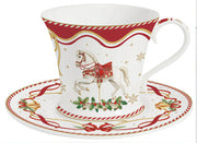 CHRISTMAS TALE TASE 200ML, AR APAKŠTASI, PORCELĀNS, DĀVANU KASTĒ