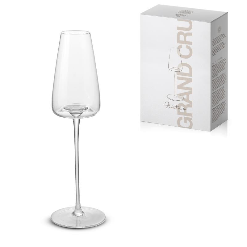 GRAND CRU ŠAMPANIEŠA GLĀZES 240ML, KOMPL. 2GAB., UZ KĀJIŅAS, KRISTĀLS