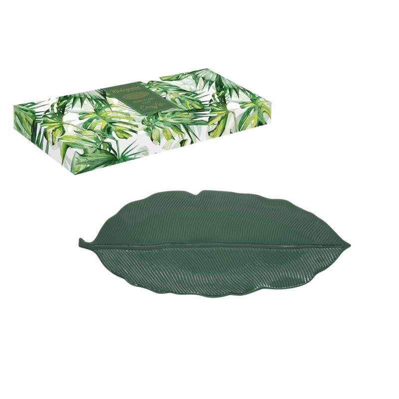 MADAGASCAR SERVĒJAMAIS TRAUKS LAPA 39X16CM T ZAĻŠ