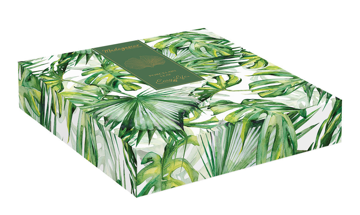 MADAGASCAR SERVĒJAMAIS TRAUKS LAPA 35X29CM G ZAĻŠ