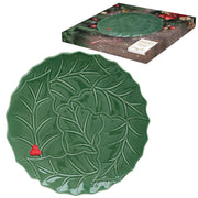 HOLLY & BERRIES GREEN KŪKU SERVĒJAMAIS ŠĶĪVIS D30CM, ZAĻŠ, PORCELĀNS