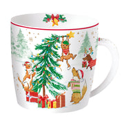 CHRISTMAS GANG KRŪZE 350ML, PORCELĀNS, APAĻĀ DĀVANU KASTĒ