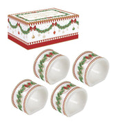 MAGIE DE NOEL SALVEŠU GREDZENI 4.5CM, KOMPL.4GAB, PORCELĀNS