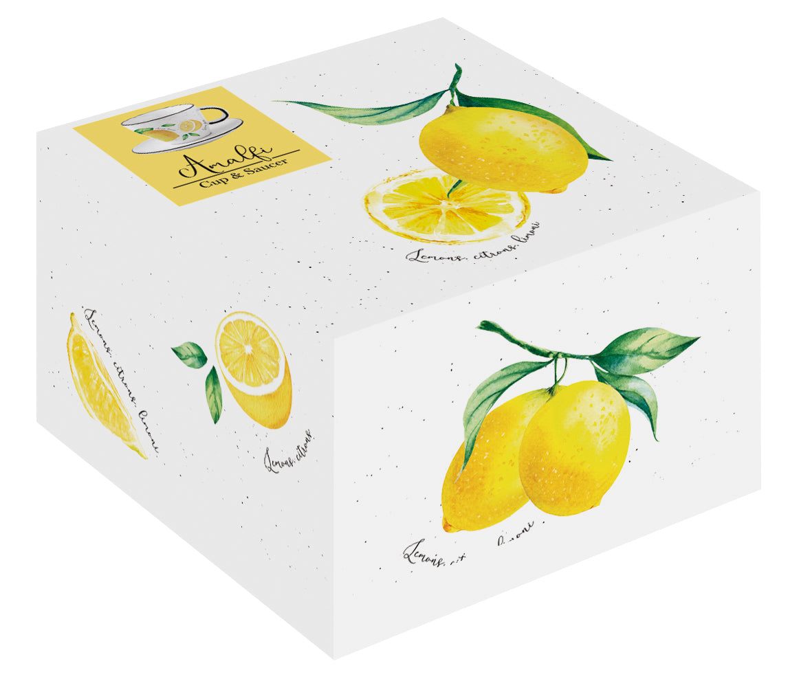 AMALFI KRŪZE 250ML AR APAKŠTASI DĀVANU KASTĪTĒ, PORCELĀNS