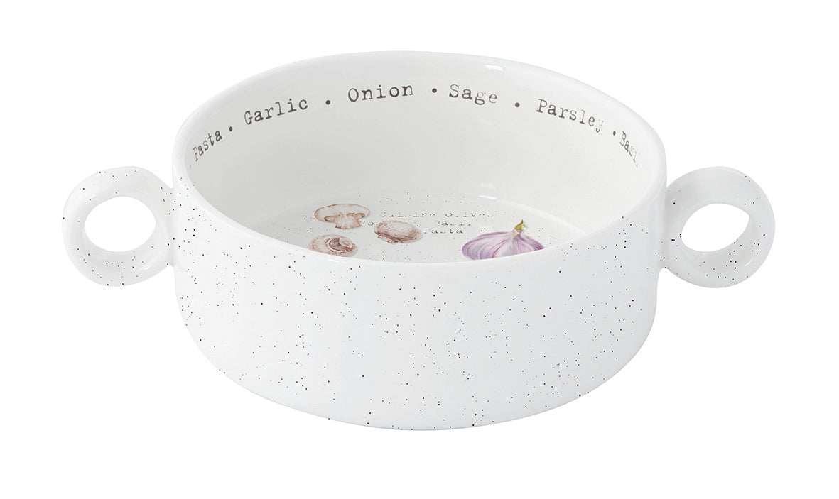 HOME & KITCHEN BĻODA AR OSĀM R12CM, PORCELĀNS