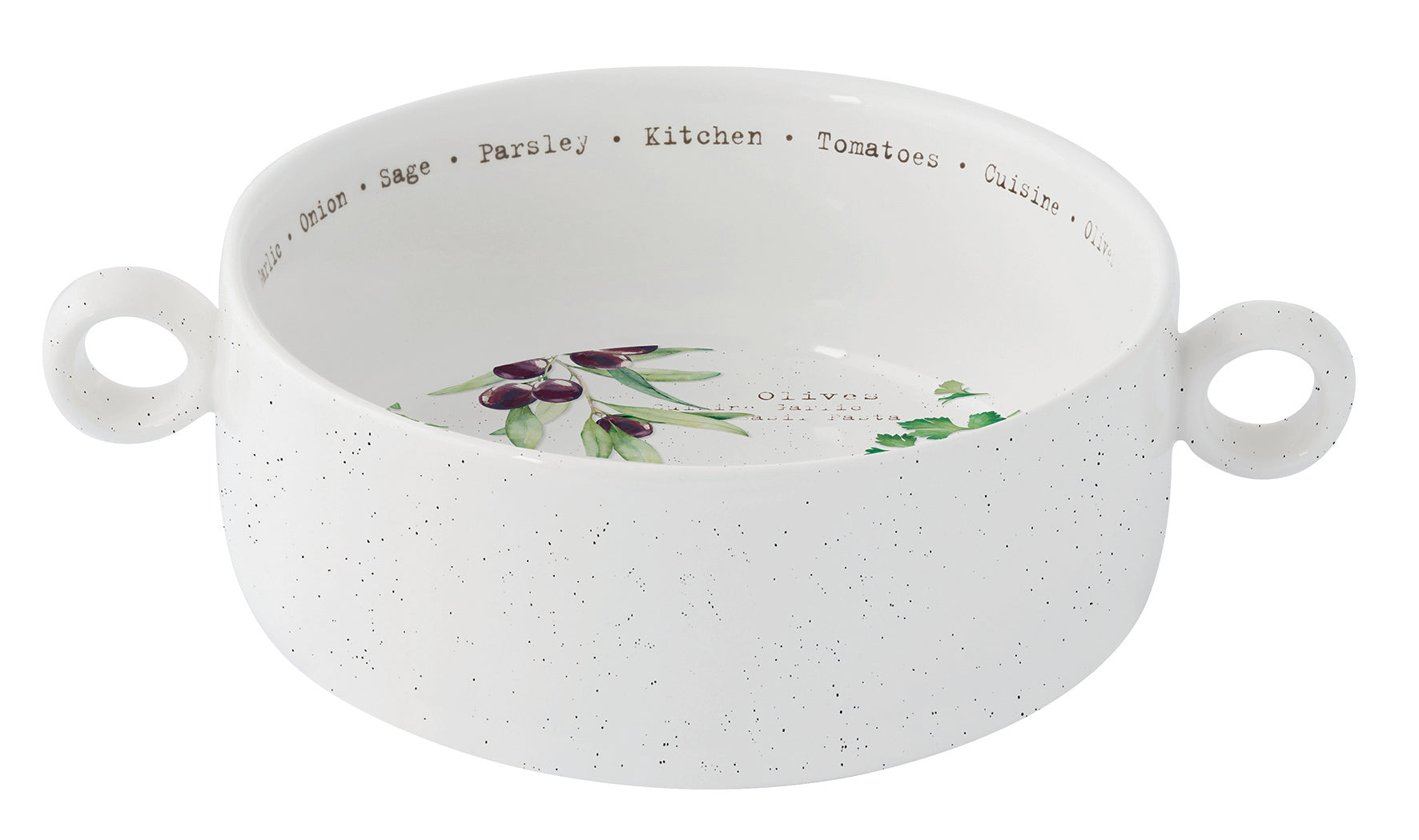 HOME & KITCHEN BĻODA AR OSĀM R16CM, PORCELĀNS