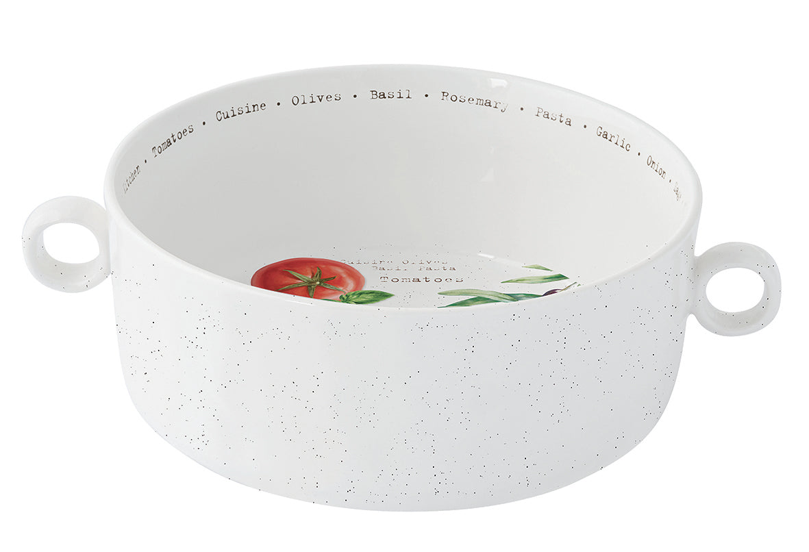 HOME & KITCHEN BĻODA AR OSĀM R20CM, PORCELĀNS