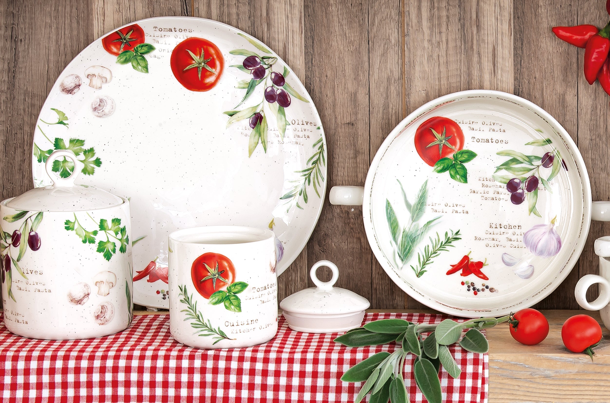 HOME & KITCHEN BĻODA AR OSĀM R20CM, PORCELĀNS